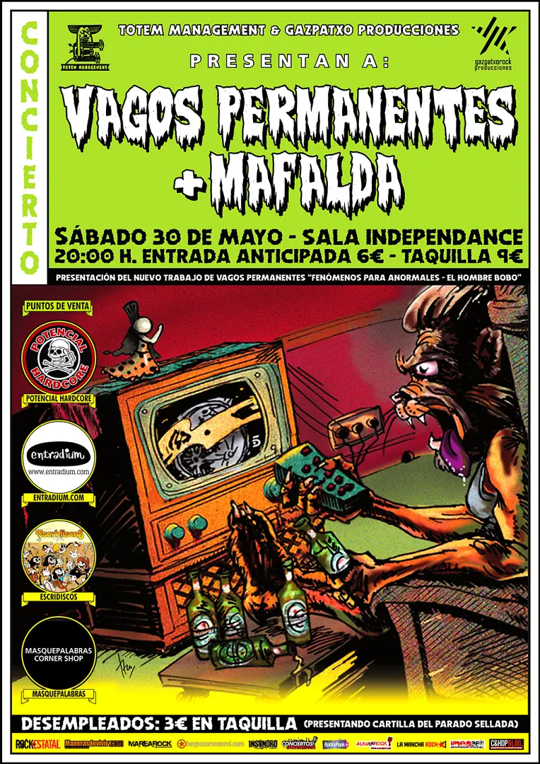 Vagos Permanentes + Mafalda (Presentacion primer vol. Fenomenos para anormales)