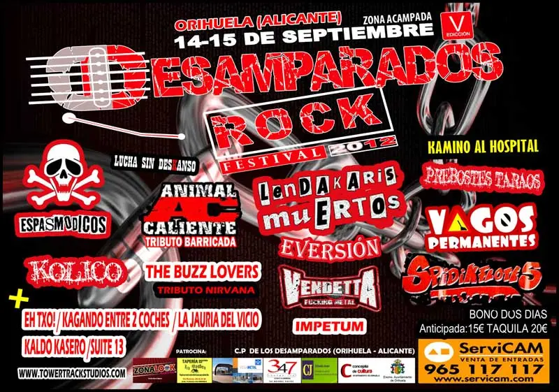 Desamparados Rock 2012