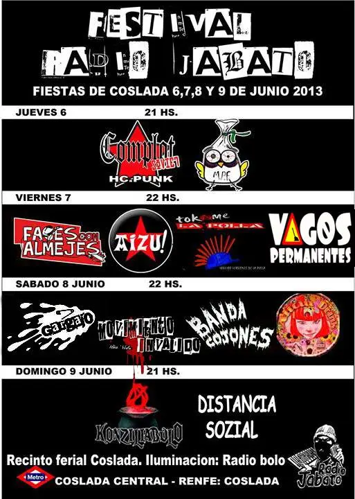 Festival Radio Jabato Fiestas Coslada 2013